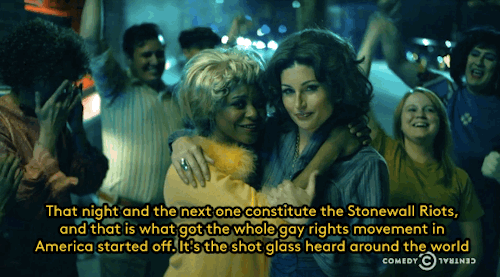 livinginthequestion:  bootsnblossoms:  refinery29:  Drunk History just did a really amazing episode on the Stonewall Riots. Besides everything, two great things about this episode: 1) The narrator is Crissle West, the woman who narrated the Harriet Tubman