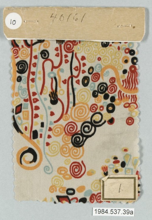 met-modern-art: Textile sample by Gustav Klimt, Modern and Contemporary ArtGift of Joanne F. du Pont