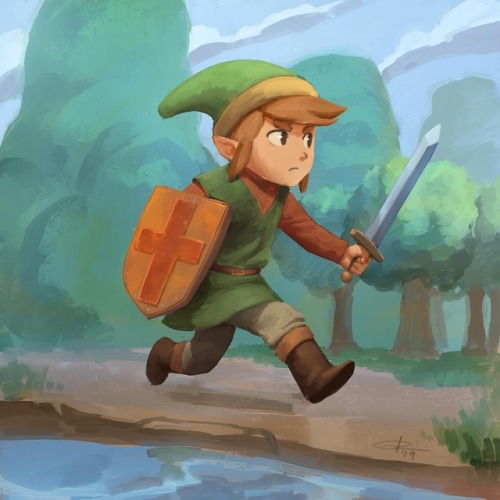 Link! Basado en el Zelda de nes, hecho en infinite painter en ipad pro =D . . . #zelda #link #legend