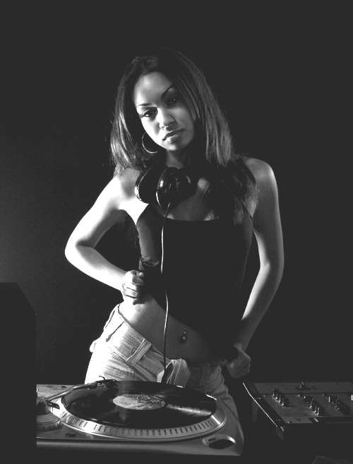 Girls with Vinyl Records