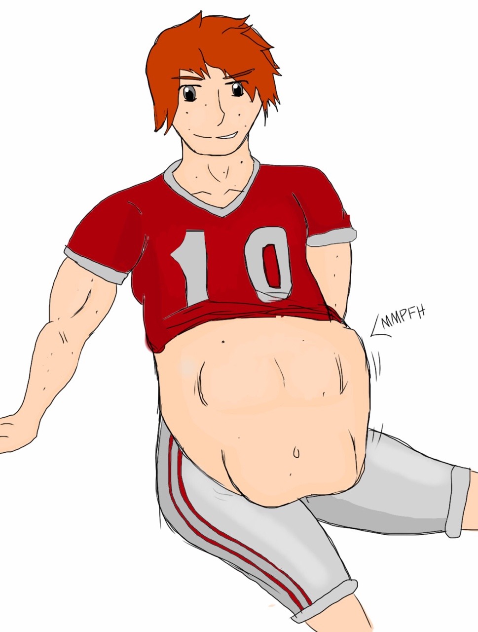 My oc Alex joined the football team! Water boys make great snacks. Follow me on deviantart: