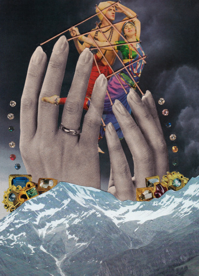 The Puppet Master, collage-calamity collaboration with Sabine Remy
Sabine: Blog | Flickr | Pinterest
Gloria : FB | Website | Instagram | Flickr