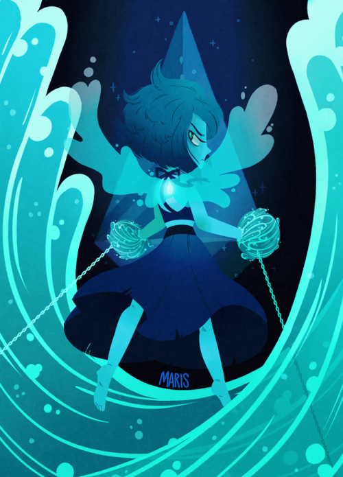 lapis lazuli, you’re chained to the bottom of the sea…available as a print on redbubble!
