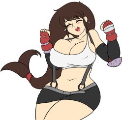 skidddog:  Have some big boobied Tifa in celebration of the announcement