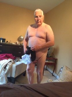 eason-xx:  Sexy grandpa . I was fucking him 3 times this morning and cum inside him . Who wants to fuck him . Let me know thanks . 