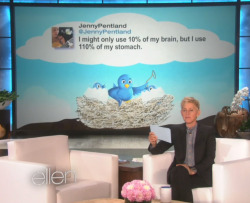 tastefullyoffensive:  Video: Ellen’s Favorite Tweets of the Week