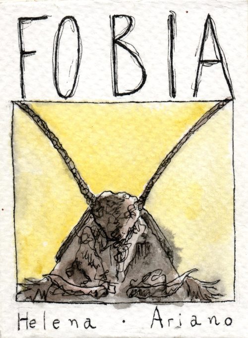 “Fobia”, série/zine em aquarela e nanquim. 2015. &mdash;“Phobia”, zine in ink and watercolor. 