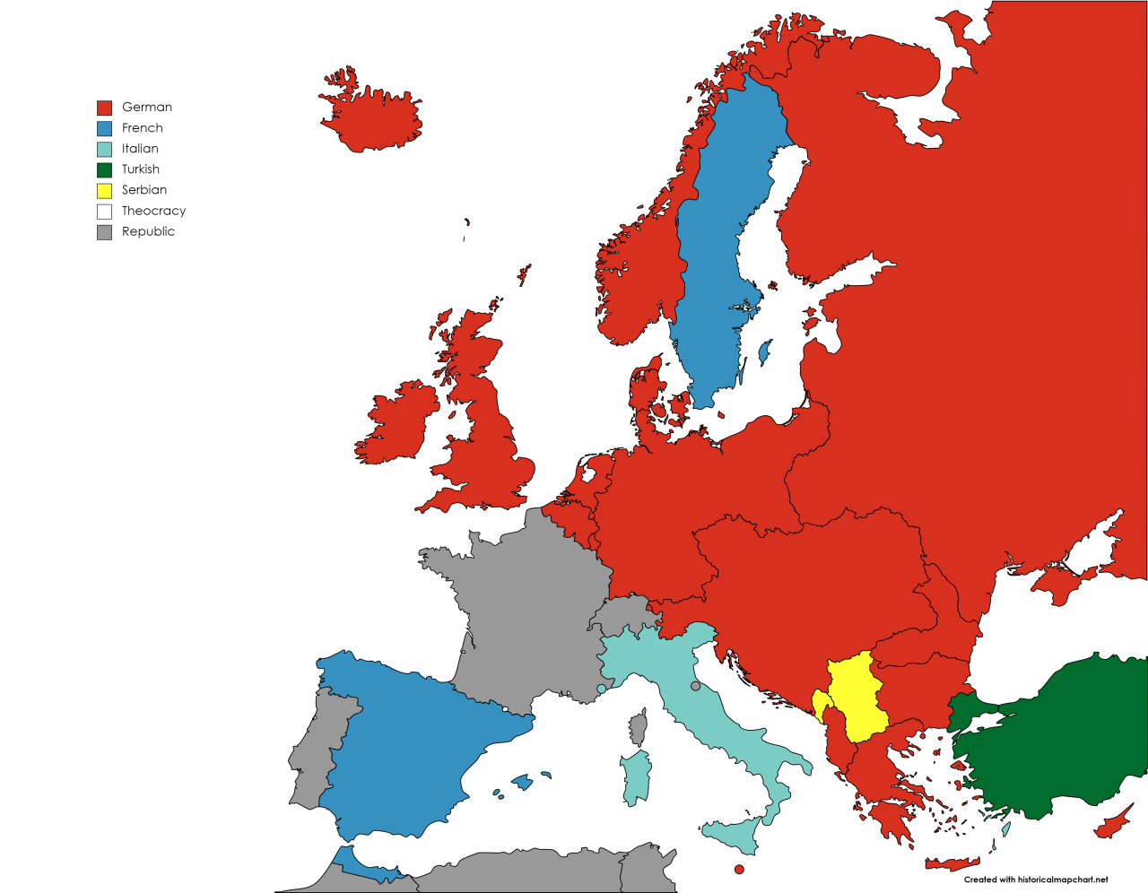 Europe, 1700 by Stratocracy on DeviantArt