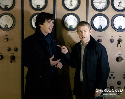 nixxie-fic:03 - S2 Promo Picture  - Benedict & Martin having a fun moment in Battersea - The res