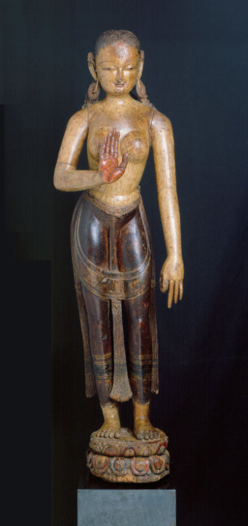 centuriespast:NepalKathmandu Valley, PatanGoddess Tara with Hand in Gesture of Reassurance (abhayamu