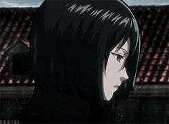 noctcaelum-deactivated20160516:  10 Days of SNK | Day 4: A character you relate to -> Mikasa Ackerman 