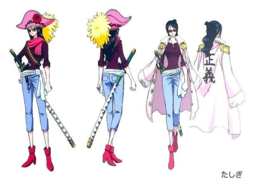Outfits of some characters appearing in Stampede