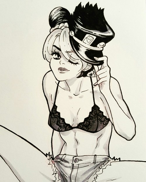 crestomancer-art:  Day 19 of Inktober is Jolyne cause I’m super gay for her 