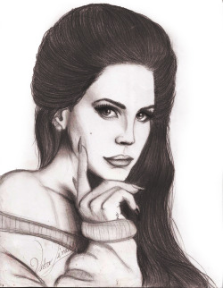 victordavidl:  Lana Del Rey Drawing 
