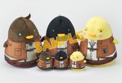 snkmerchandise: News: Broccoli Shingeki no Kyojin Chun Colle Small &amp; Large Mascots (2018) Original Release Date: February 3rd, 2018Retail Price: 1,200 Yen   Tax Each (Small) or 2,900 Yen   Tax Each (Large) Broccoli has unveiled more of their SnK