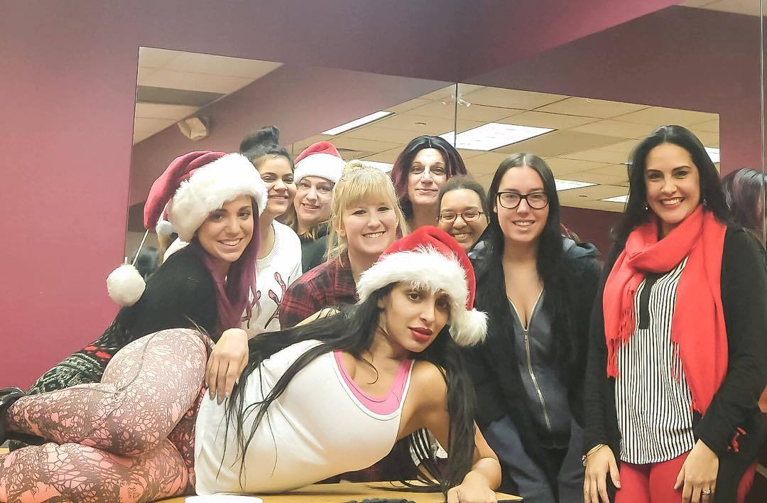 Beauty School Holiday Party ❤️💅🏾 Follow all my friends tagged in the photo