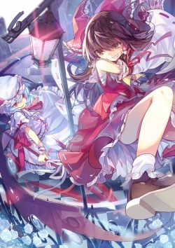 akira-europe:  ane niku hakurei reimu remilia scarlet touhou wings | #310814 | yande.re