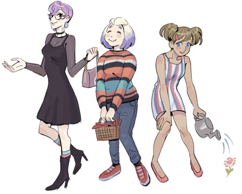 gijinkas of my animal crossing villagers from april. 