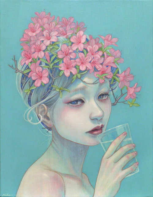 supersonicart:  Miho Hirano’s “The Beauties of Nature” at Corey Helford.Currently on view at Corey Helford Gallery in Los Angeles, California is artist Miho Hirano’s devastatingly gorgeous exhibition, “The Beauties of Nature.”Hirano’s