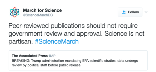 drsilverfish: refinery29: The date for the Science March on Washington (and like a billion other pla