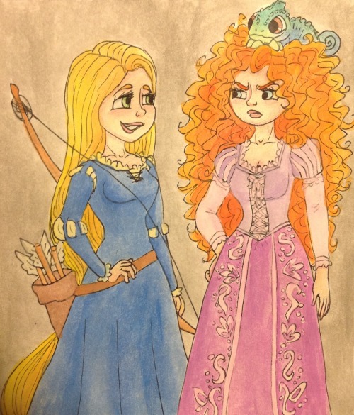 1. Astrid2. Elsa and Astrid dress swap 3. Rapunzel and Merida dress swap  