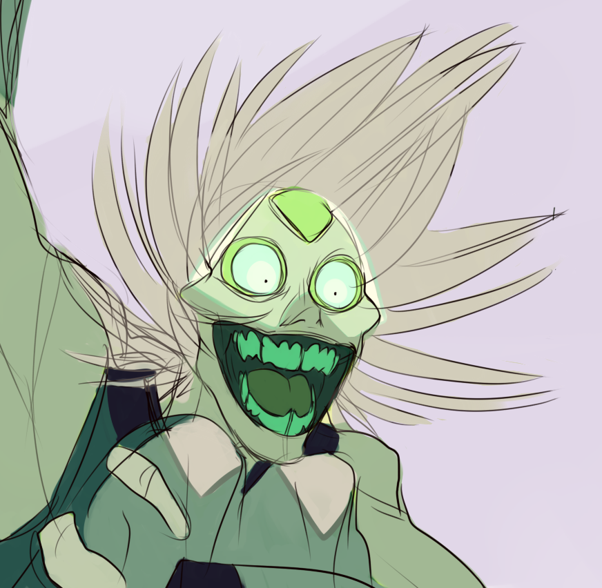 deadwooddross:  GO GO PERIDOTEdit: added a close up because I draw Too Large and
