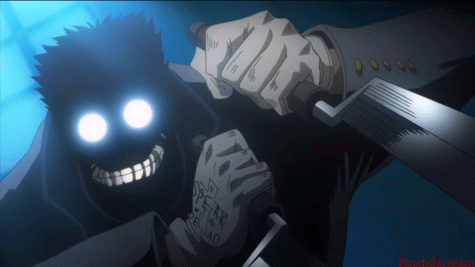 Alucard vs Anderson first duel. Part 2: The... - Hellsing Gifs