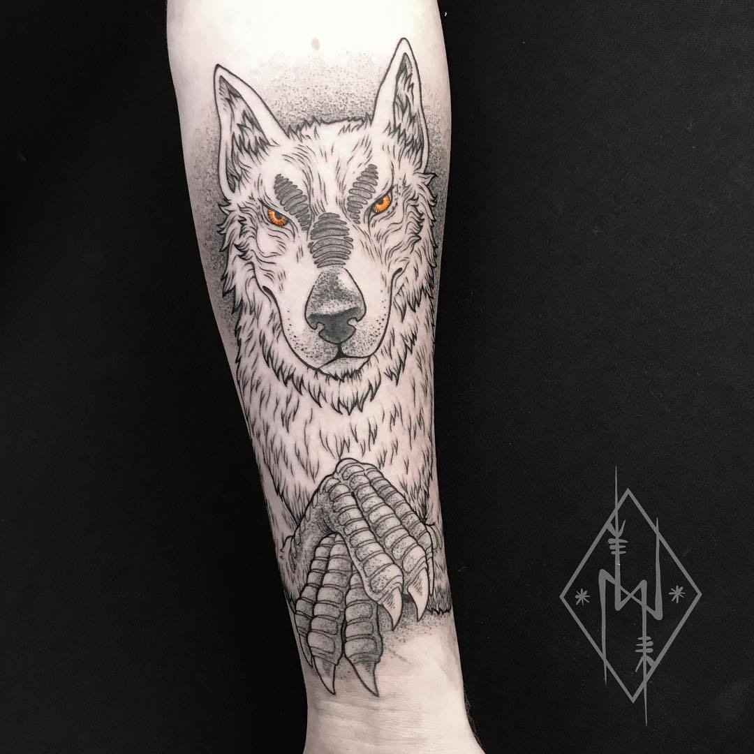 Buy Wolf Tattoo Design Online In India  Etsy India