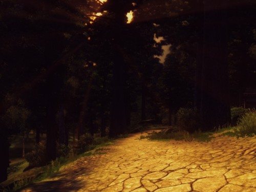 elderscrollsaesthetics:Along the Green Road at Dusk