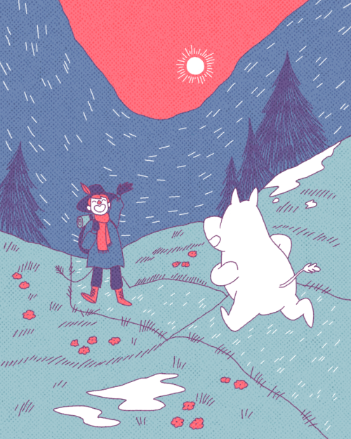 theartofamart: It’s spring which means Snufkin is back in Moominvalley