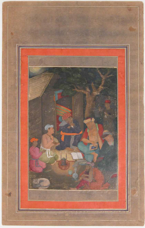 met-islamic-art:“Night Scene: Group Listening to Music”, Folio from the Davis Album, Islamic ArtTheo