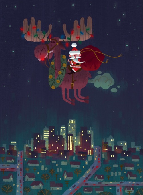 Rusty the Red-Toothed Moose wishing you a great stinkin&rsquo; Christmas and a happy holiday!