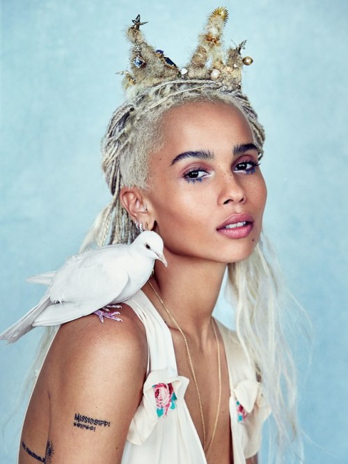 Porn Pics celebsofcolor: Zoe Kravitz for Allure Magazine