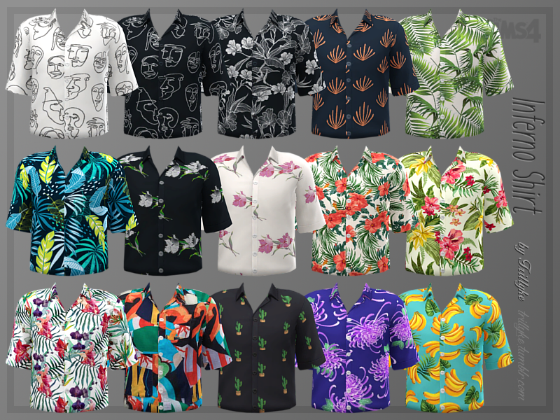 Maxis Match CC World — Sims 4 Haikyuu Printed T-shirts