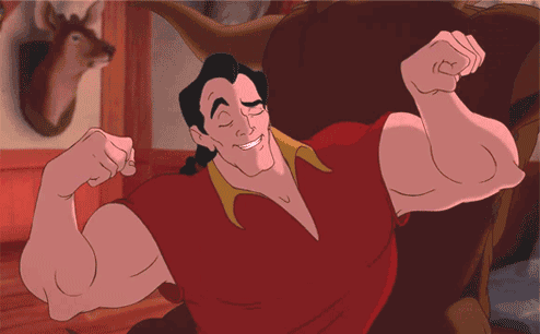 Gaston sabe como chamar atenção