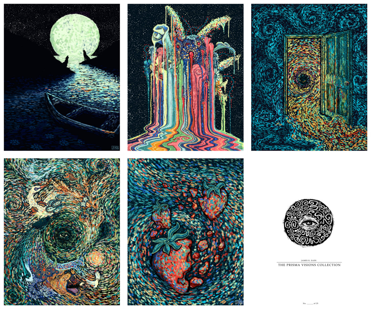 devidsketchbook:  James R Eads: The Prisma Visions Collection. A set of 23 high