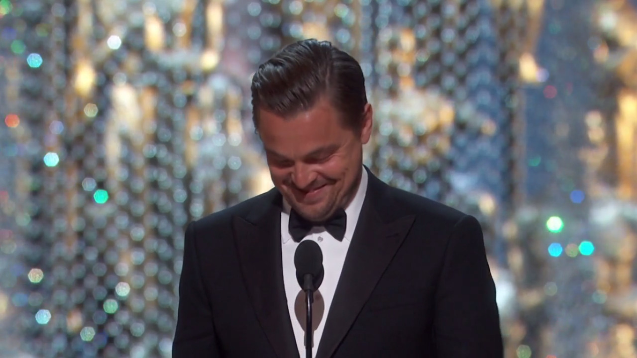 stanleykubricky:  Leonardo Dicaprio’s standing ovation at the 88th Academy Awards