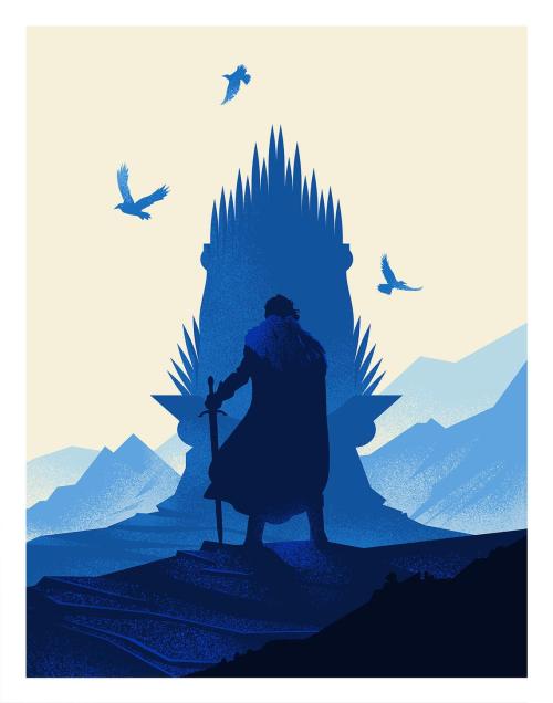 pixalry:  Jon Snow &amp; Daenerys Targaryen - Created by Jeff LangevinPrints available for sale at the artist’s Etsy Shop. You can follow the artist on Instagram.