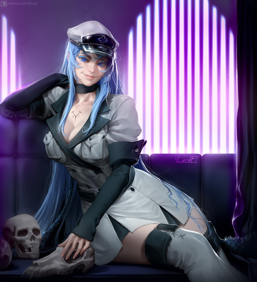 xsirboss:   Esdeath  Lera Pihttps://www.artstation.com/artwork/9mVKoR 