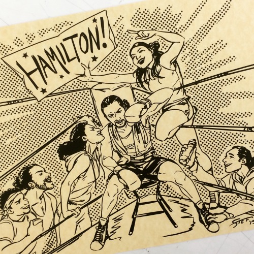 whatwouldcaptainamericado: I may have gone slightly overboard in silkscreening a batch of 100 Hamilt