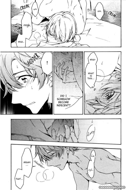 ivyeagle:  One of the SEXIESTS sex-scenes I’ve ever seen … I mean, look at Arikawa! x¬x  Clearly you haven’t read Hidoku Shinaide or Elektel Delusion. :3