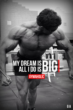 gymaaholic:My Dream Is Big, All I Do Is Big!Calum Von Moger one of the only bodybuilder that is keeping it old school! http://www.gymaholic.co