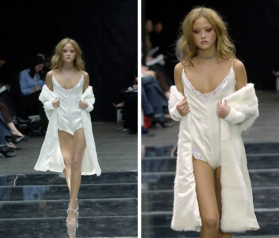 an-loves-night:  Devon Aoki at Richard Tyler Autumn/Winter 2001/2002 fashion show.