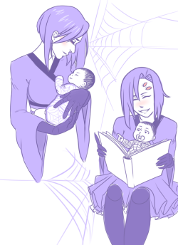 pinkh0rns:  Rachnera Arachnera as a mommy