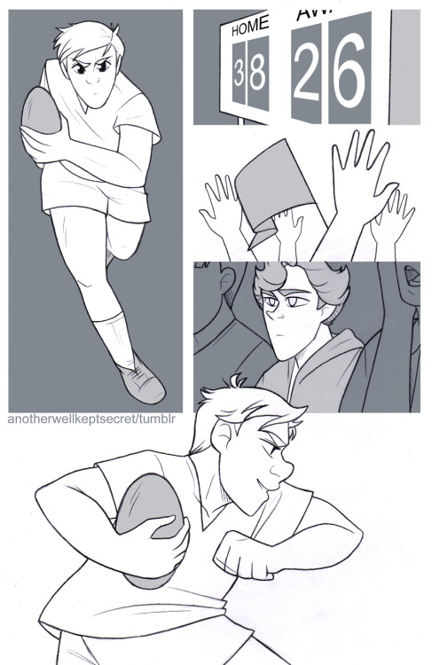 anotherwellkeptsecret: “You’re extraordinary.” Greyscale lineart comic commis