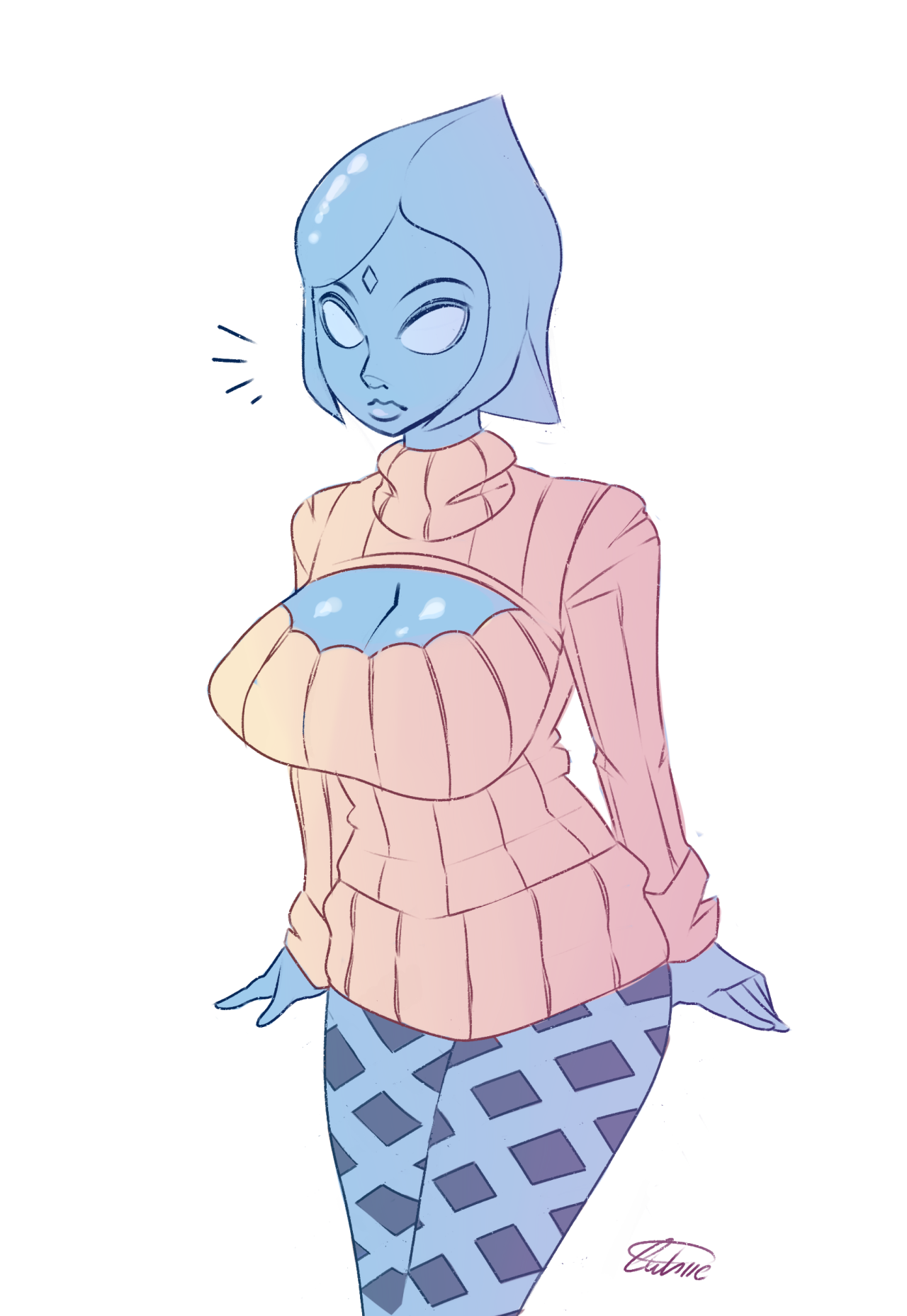 grimphantom:  squidapple:  Fi is feeling quite indifferent towards this sweater. 