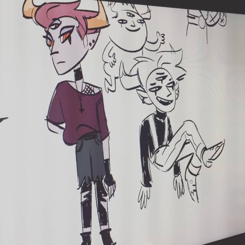 gwahop: hug-bees: Some fashion Tom/Prince of Dorks doodles from work #svtfoe #art @cosmicconjurer