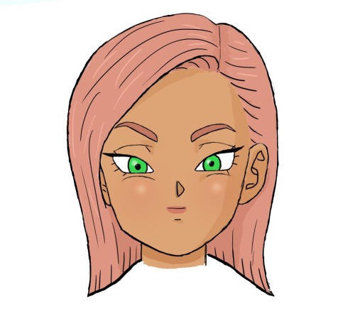 simbleue: If I could have my own original character on DBZ, it would be this girl, Zuni.  I want to 