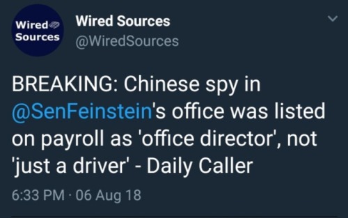 rightsmarts - BREAKING - Chinese spy in @SenFeinstein’s office was...