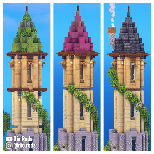 Minecraft Tower!! It’s not a very complex build but I love how it looks I also tried different